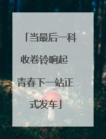 当最后一科收卷铃响起 青春下一站正式发车