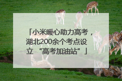 小米暖心助力高考，湖北200余个考点设立 “高考加油站”
