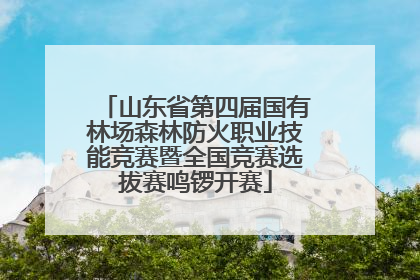 山东省第四届国有林场森林防火职业技能竞赛暨全国竞赛选拔赛鸣锣开赛
