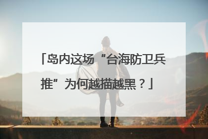 岛内这场“台海防卫兵推”为何越描越黑？