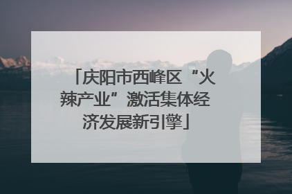 庆阳市西峰区“火辣产业”激活集体经济发展新引擎