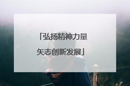 弘扬精神力量 矢志创新发展