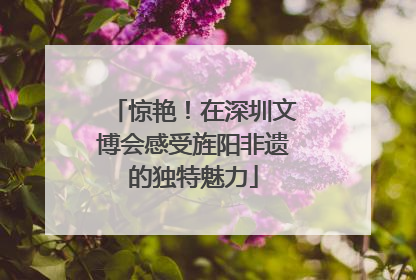 惊艳！在深圳文博会感受旌阳非遗的独特魅力
