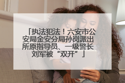 执法犯法！六安市公安局金安分局孙岗派出所原指导员、一级警长刘军被“双开”