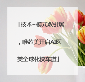 技术+模式双引爆，唯芯美开启AI医美全球化快车道