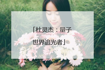 杜灵杰：量子世界追光者