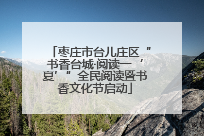 枣庄市台儿庄区“书香台城·阅读一‘夏’”全民阅读暨书香文化节启动