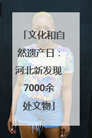 文化和自然遗产日：河北新发现7000余处文物