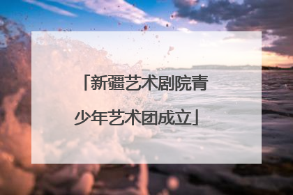 新疆艺术剧院青少年艺术团成立