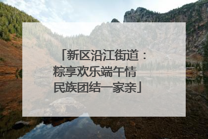 新区沿江街道：粽享欢乐端午情 民族团结一家亲