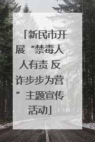 新民市开展“禁毒人人有责 反诈步步为营”主题宣传活动