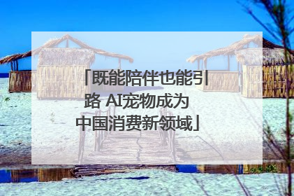 既能陪伴也能引路 AI宠物成为中国消费新领域