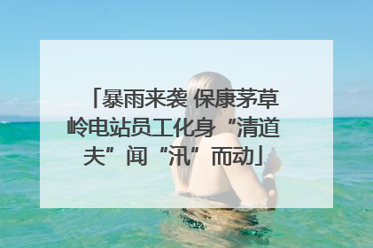 暴雨来袭 保康茅草岭电站员工化身“清道夫”闻“汛”而动