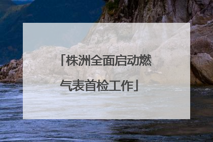 株洲全面启动燃气表首检工作