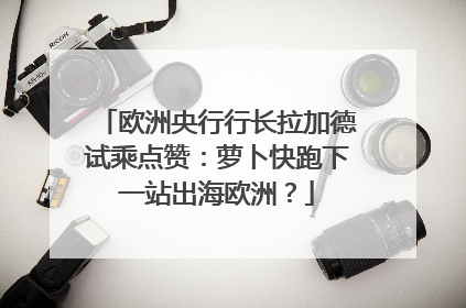欧洲央行行长拉加德试乘点赞：萝卜快跑下一站出海欧洲？