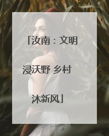 汝南：文明浸沃野 乡村沐新风