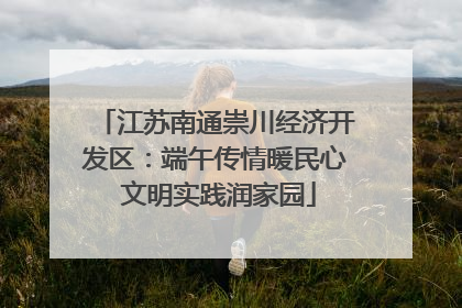 江苏南通崇川经济开发区：端午传情暖民心 文明实践润家园
