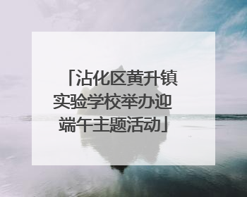 沾化区黄升镇实验学校举办迎端午主题活动
