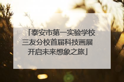 泰安市第一实验学校三友分校首届科技画展开启未来想象之旅