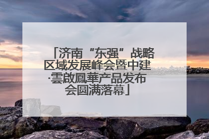 济南“东强”战略区域发展峰会暨中建·雲啟鳳華产品发布会圆满落幕
