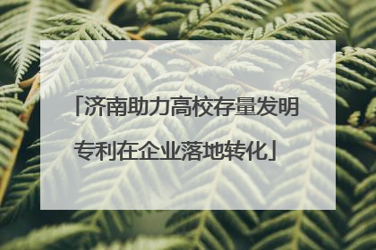 济南助力高校存量发明专利在企业落地转化