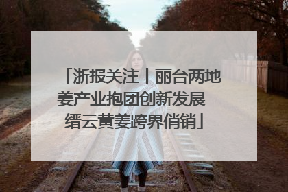 浙报关注丨丽台两地姜产业抱团创新发展 缙云黄姜跨界俏销
