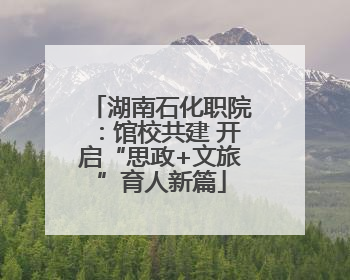 湖南石化职院：馆校共建 开启“思政+文旅”育人新篇