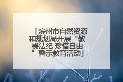 滨州市自然资源和规划局开展“敬畏法纪 珍惜自由”警示教育活动