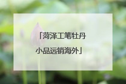 菏泽工笔牡丹小品远销海外