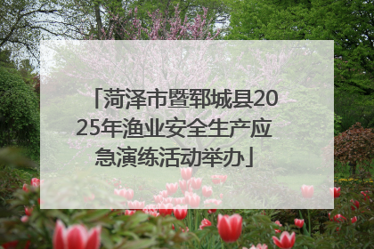 菏泽市暨郓城县2025年渔业安全生产应急演练活动举办