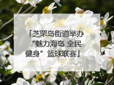 芝罘岛街道举办“魅力海岛 全民健身”篮球联赛