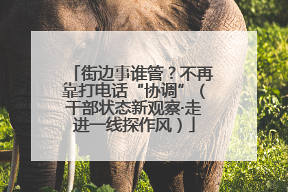 街边事谁管？不再靠打电话“协调”（干部状态新观察·走进一线探作风）