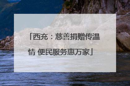西充：慈善捐赠传温情 便民服务惠万家