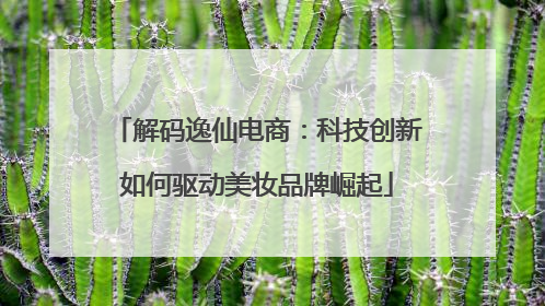 解码逸仙电商：科技创新如何驱动美妆品牌崛起