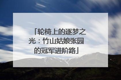 轮椅上的逐梦之光：竹山姑娘张园的冠军进阶路
