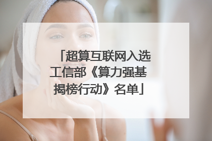 超算互联网入选工信部《算力强基揭榜行动》名单