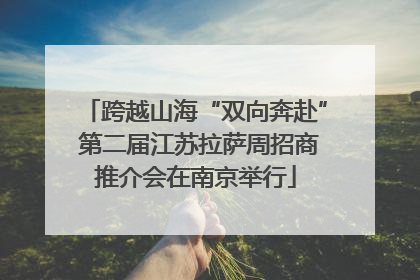 跨越山海“双向奔赴” 第二届江苏拉萨周招商推介会在南京举行