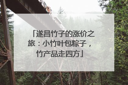 遂昌竹子的涨价之旅：小竹叶包粽子，竹产品走四方
