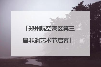 郑州航空港区第三届非遗艺术节启幕