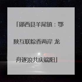 郧西县羊尾镇：鄂陕互联粽香两岸 龙舟逐浪共庆端阳