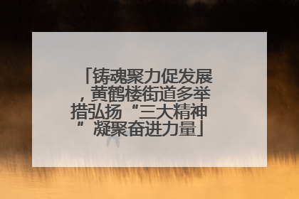 铸魂聚力促发展，黄鹤楼街道多举措弘扬“三大精神”凝聚奋进力量