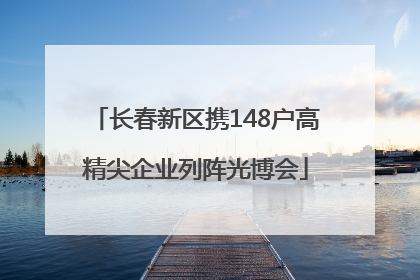 长春新区携148户高精尖企业列阵光博会