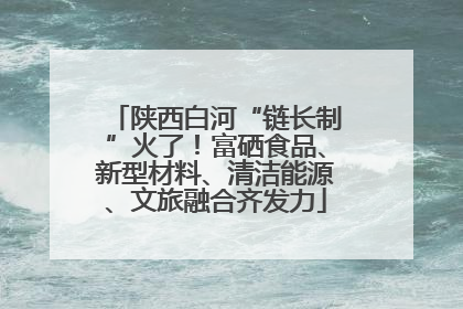 陕西白河“链长制”火了！富硒食品、新型材料、清洁能源、文旅融合齐发力