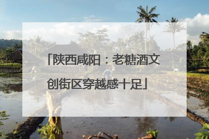陕西咸阳：老糖酒文创街区穿越感十足