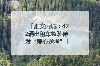 雅安雨城：422辆出租车整装待发“爱心送考”
