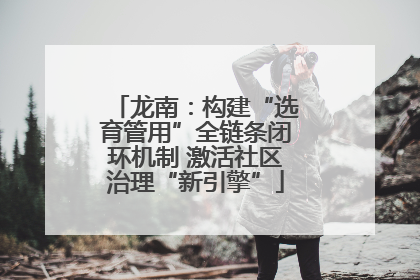 龙南：构建“选育管用”全链条闭环机制 激活社区治理“新引擎”