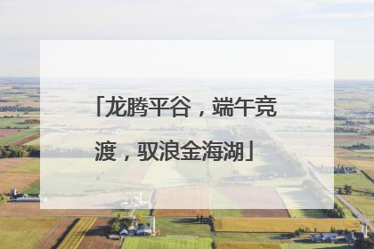 龙腾平谷，端午竞渡，驭浪金海湖