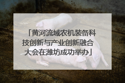 黄河流域农机装备科技创新与产业创新融合大会在潍坊成功举办