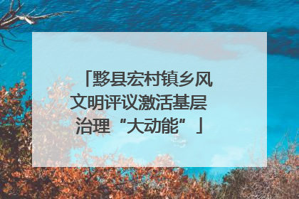 黟县宏村镇乡风文明评议激活基层治理“大动能”