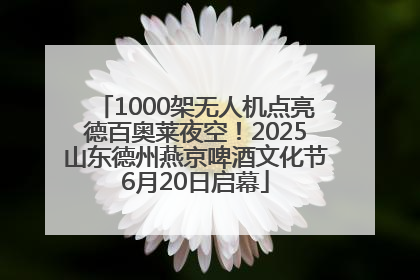 1000架无人机点亮德百奥莱夜空！2025山东德州燕京啤酒文化节6月20日启幕